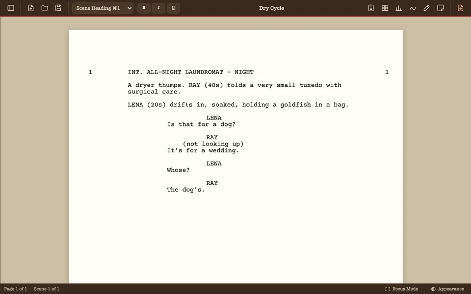 Spec in the Typewriter theme.